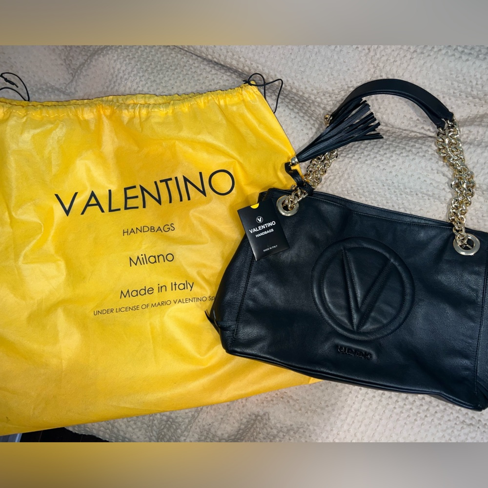 Valentino Verra Signature leather tote bag